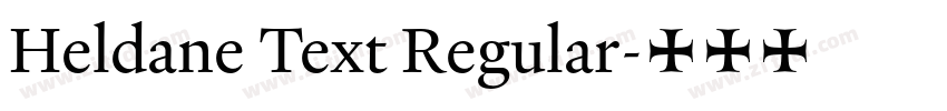Heldane Text Regular字体转换